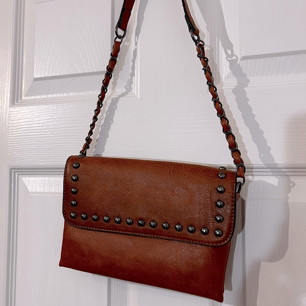 Sam & Hadley studded crossbody chain strap NWOT